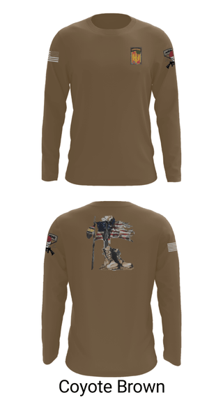 Long Sleeve Performance Shirt, 18th FA BDE Airborne, Army, Teamtime, Team time, sublimation, custom sports apparel, team uniforms, spirit wear, spiritwear, sports uniforms, custom shirts, team store, custom team store, fundraiser sports, apparel fundraiser