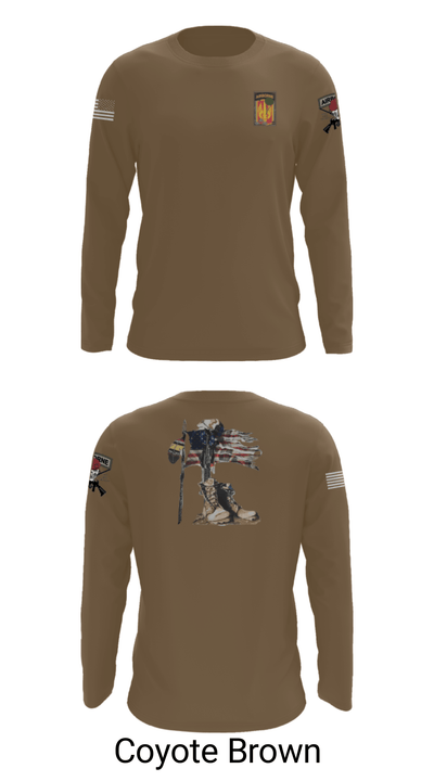 18th FA BDE Airborne 33985132 Long Sleeve Performance Shirt - 11