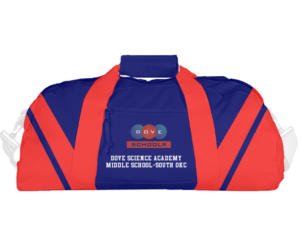Duffle Bag, Dove Science Academy Middle School-South Okc, Spirit Store, Teamtime, Team time, sublimation, custom sports apparel, team uniforms, spirit wear, spiritwear, sports uniforms, custom shirts, team store, custom team store, fundraiser sports, apparel fundraiser