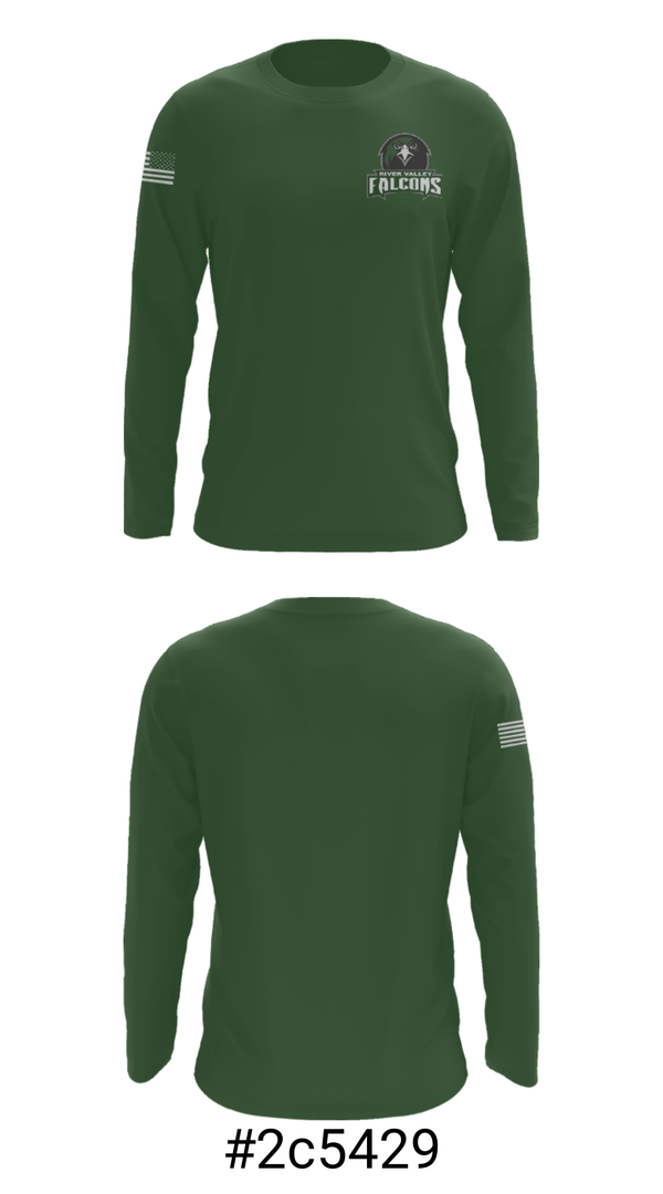 Long Sleeve Performance Shirt, River Valley High School Swimming, Swimming, Teamtime, Team time, sublimation, custom sports apparel, team uniforms, spirit wear, spiritwear, sports uniforms, custom shirts, team store, custom team store, fundraiser sports, apparel fundraiser