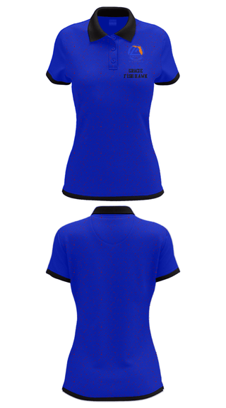 Women's Short Sleeve Performance Polo, Gracie Fishhawk, Wrestling, Teamtime, Team time, sublimation, custom sports apparel, team uniforms, spirit wear, spiritwear, sports uniforms, custom shirts, team store, custom team store, fundraiser sports, apparel fundraiser