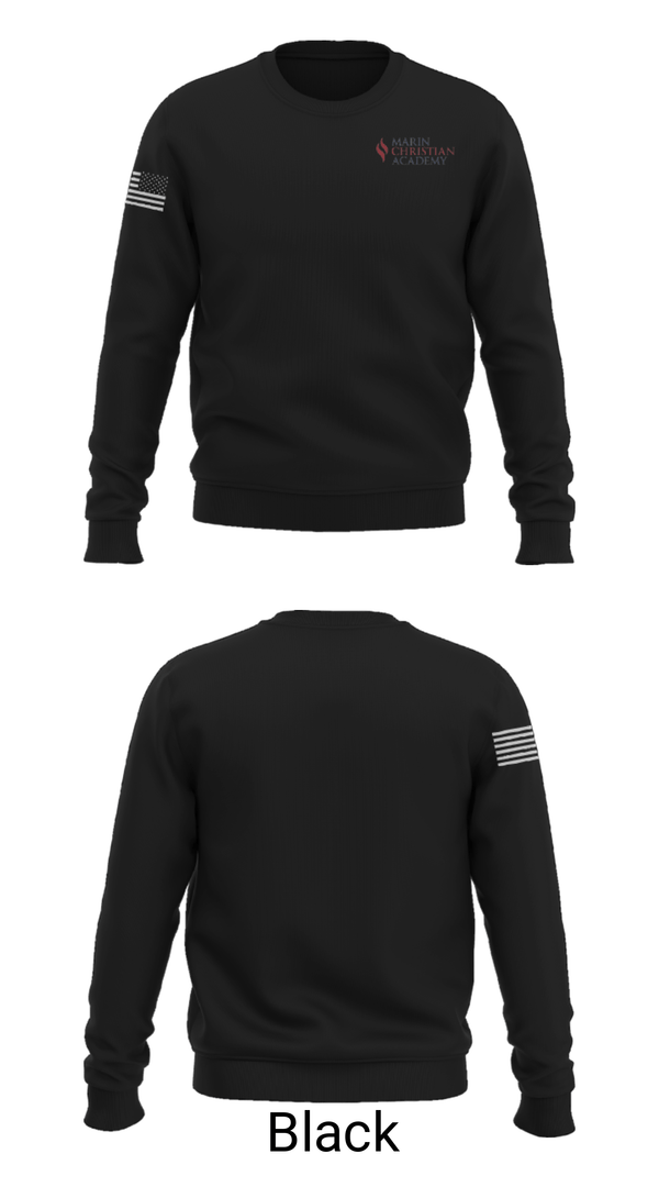 Crew Neck Sweatshirt, Marin Christian Academy, Spirit Store, Teamtime, Team time, sublimation, custom sports apparel, team uniforms, spirit wear, spiritwear, sports uniforms, custom shirts, team store, custom team store, fundraiser sports, apparel fundraiser