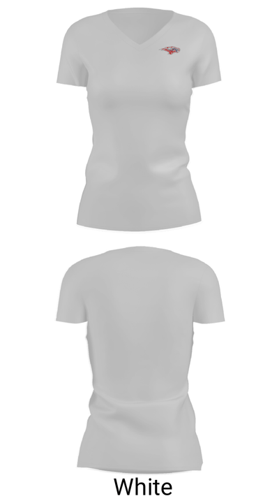 Hammond School Swimming 64752687 Women's Short Sleeve V-neck Shirt - 7