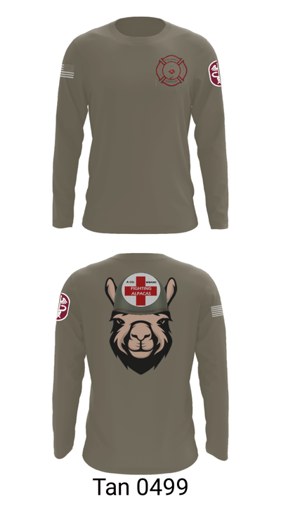 Alpha Company, WBAMC 94187438 Long Sleeve Performance Shirt - 35