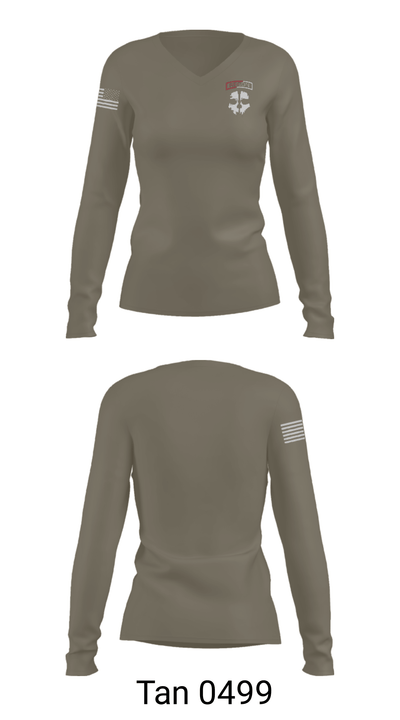 Assassin Troop 68151214 Women's Long Sleeve V-neck Shirt - 39