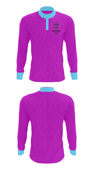 Quarter Zip Jacket, United FC, Men's Soccer, Teamtime, Team time, sublimation, custom sports apparel, team uniforms, spirit wear, spiritwear, sports uniforms, custom shirts, team store, custom team store, fundraiser sports, apparel fundraiser