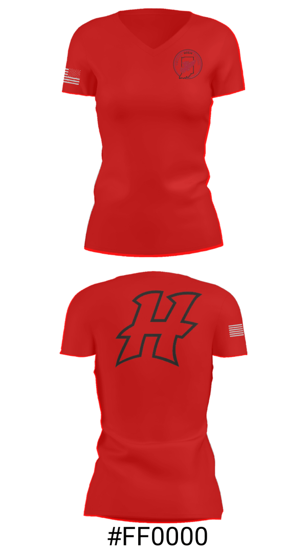 Women's Short Sleeve Vneck Shirt, Hebron High School Basketball, Women's Basketball, Teamtime, Team time, sublimation, custom sports apparel, team uniforms, spirit wear, spiritwear, sports uniforms, custom shirts, team store, custom team store, fundraiser sports, apparel fundraiser