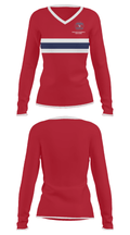 Voorhees Basketball Association 65521520 Women's Long Sleeve V-neck Shirt - 33