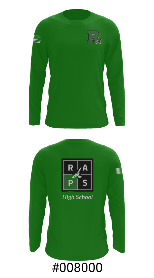 Long Sleeve Performance Shirt, Rapoport Academy Public School-Meyer High School Basketball, Women's Basketball, Teamtime, Team time, sublimation, custom sports apparel, team uniforms, spirit wear, spiritwear, sports uniforms, custom shirts, team store, custom team store, fundraiser sports, apparel fundraiser