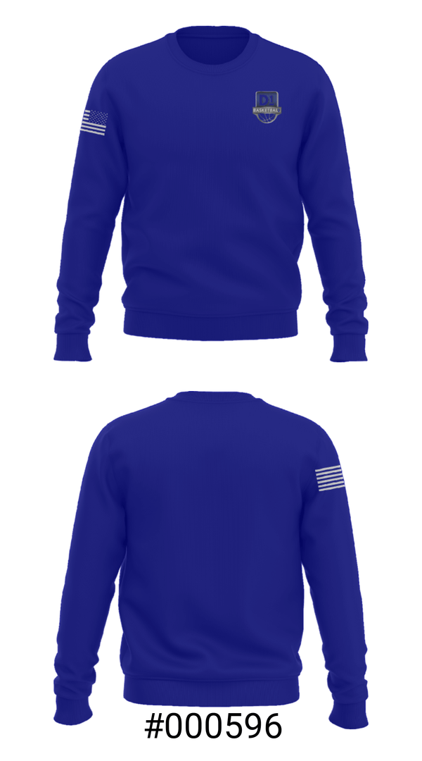 Crew Neck Sweatshirt, D1 Basketball DFW, Men's Basketball, Teamtime, Team time, sublimation, custom sports apparel, team uniforms, spirit wear, spiritwear, sports uniforms, custom shirts, team store, custom team store, fundraiser sports, apparel fundraiser