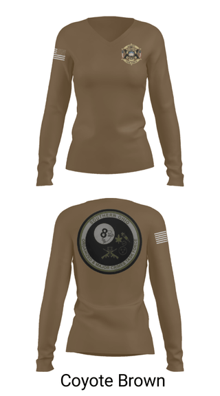 Women's Long Sleeve Vneck Shirt, Southern Ohio Organized and Major Crimes Task Force, Police, Teamtime, Team time, sublimation, custom sports apparel, team uniforms, spirit wear, spiritwear, sports uniforms, custom shirts, team store, custom team store, fundraiser sports, apparel fundraiser