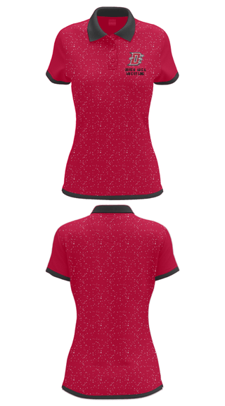 Women's Short Sleeve Performance Polo, Dover Area High School Wrestling, Wrestling, Teamtime, Team time, sublimation, custom sports apparel, team uniforms, spirit wear, spiritwear, sports uniforms, custom shirts, team store, custom team store, fundraiser sports, apparel fundraiser