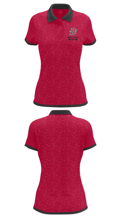 Dover Area High School Wrestling 59527124 Women's Short Sleeve Performance Polo  - 33