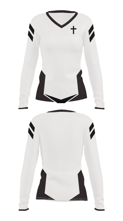 Believers 63492345 Women's Long Sleeve V-neck Shirt - 31