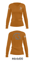 Silverdale Spartans 73101870 Women's Long Sleeve V-neck Shirt - 20