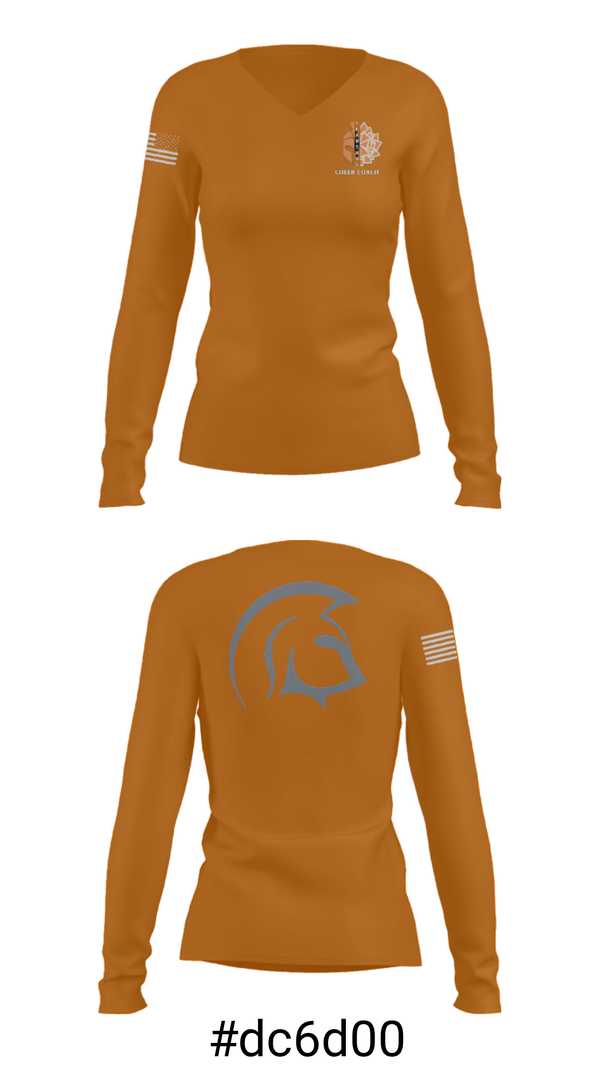 Women's Long Sleeve Vneck Shirt, Silverdale Spartans, Men's Basketball, Teamtime, Team time, sublimation, custom sports apparel, team uniforms, spirit wear, spiritwear, sports uniforms, custom shirts, team store, custom team store, fundraiser sports, apparel fundraiser