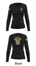 436 ces 36818837 Women's Long Sleeve V-neck Shirt - 7