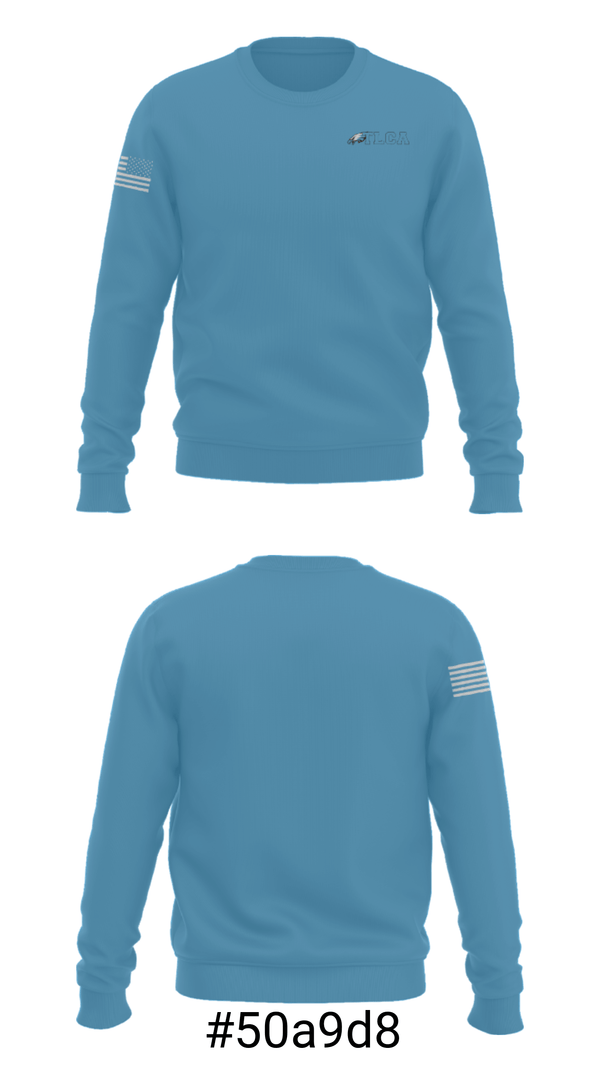 Crew Neck Sweatshirt, Texas Leadership Charter Academy, Spirit Store, Teamtime, Team time, sublimation, custom sports apparel, team uniforms, spirit wear, spiritwear, sports uniforms, custom shirts, team store, custom team store, fundraiser sports, apparel fundraiser