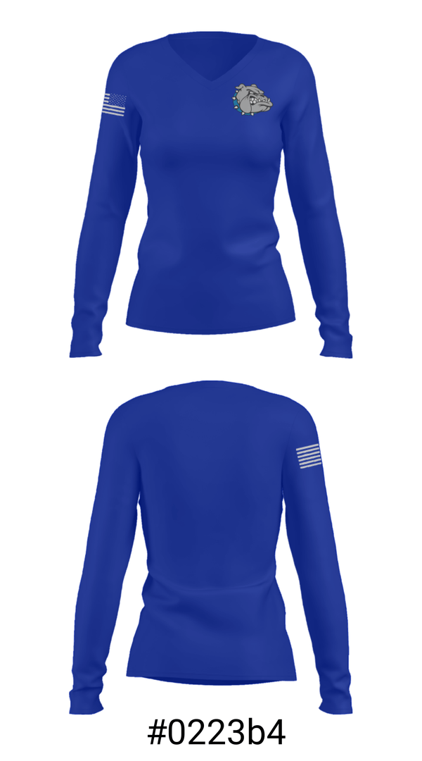 Women's Long Sleeve Vneck Shirt, Albemarle High School Wrestling, Wrestling, Teamtime, Team time, sublimation, custom sports apparel, team uniforms, spirit wear, spiritwear, sports uniforms, custom shirts, team store, custom team store, fundraiser sports, apparel fundraiser