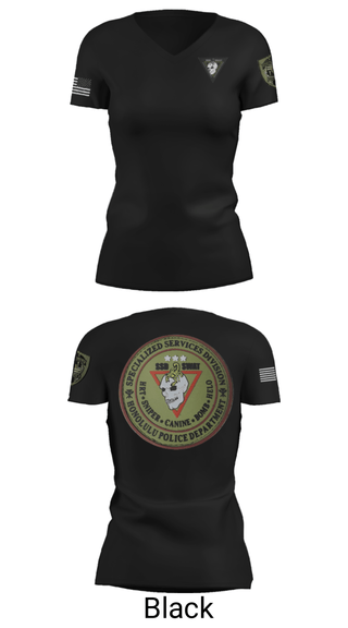 Women's Short Sleeve Vneck Shirt, SSD, Police, Teamtime, Team time, sublimation, custom sports apparel, team uniforms, spirit wear, spiritwear, sports uniforms, custom shirts, team store, custom team store, fundraiser sports, apparel fundraiser