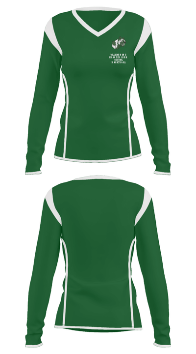Williamsburg Charter High School Basketball 20625622 Women's Long Sleeve V-neck Shirt - 34