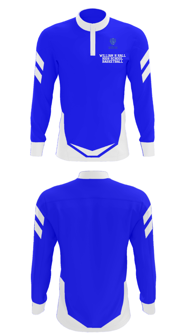 Quarter Zip Jacket, William H Hall High School Basketball, Women's Basketball, Teamtime, Team time, sublimation, custom sports apparel, team uniforms, spirit wear, spiritwear, sports uniforms, custom shirts, team store, custom team store, fundraiser sports, apparel fundraiser