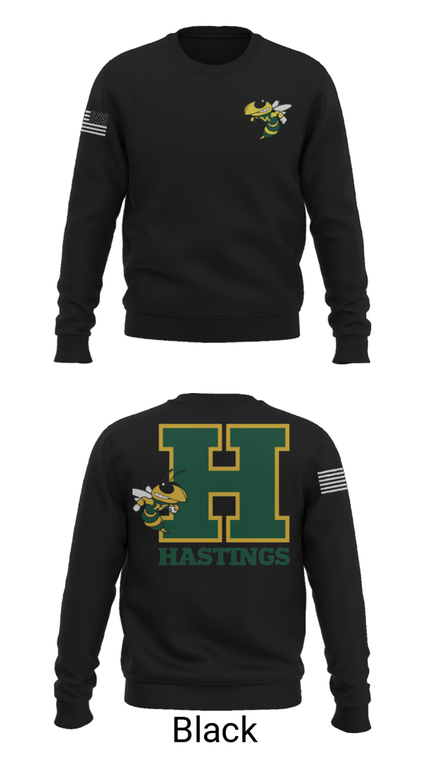 Crew Neck Sweatshirt, Hastings High School Basketball, Men's Basketball, Teamtime, Team time, sublimation, custom sports apparel, team uniforms, spirit wear, spiritwear, sports uniforms, custom shirts, team store, custom team store, fundraiser sports, apparel fundraiser