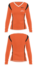 Blitz Basketball 21572425 Women's Long Sleeve V-neck Shirt - 35