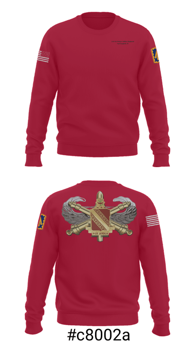 2-44 Air Defense Artillery Regiment 13491150 Crew Neck Sweatshirt - 2