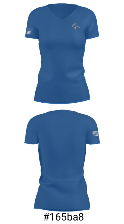 Andrada Polytechnic High School 67966900 Women's Short Sleeve V-neck Shirt - 21