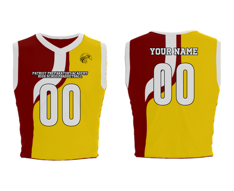 Mens Basketball Jersey, Patriot Preparatory Academy High School Basketball, Men's Basketball, Teamtime, Team time, sublimation, custom sports apparel, team uniforms, spirit wear, spiritwear, sports uniforms, custom shirts, team store, custom team store, fundraiser sports, apparel fundraiser