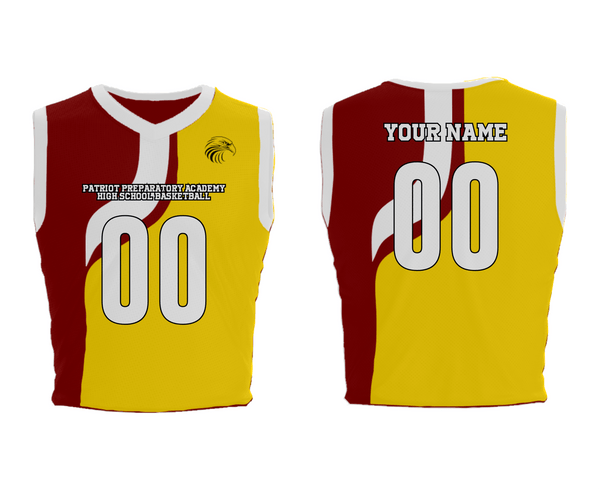 Mens Basketball Jersey, Patriot Preparatory Academy High School Basketball, Men's Basketball, Teamtime, Team time, sublimation, custom sports apparel, team uniforms, spirit wear, spiritwear, sports uniforms, custom shirts, team store, custom team store, fundraiser sports, apparel fundraiser