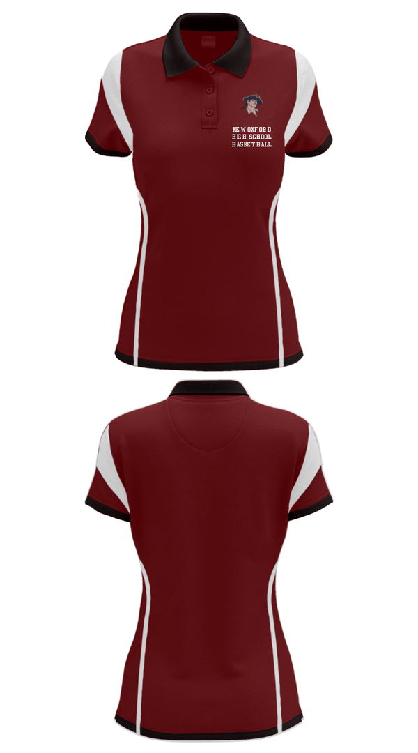 Women's Short Sleeve Performance Polo, New Oxford High School Basketball, Men's Basketball, Teamtime, Team time, sublimation, custom sports apparel, team uniforms, spirit wear, spiritwear, sports uniforms, custom shirts, team store, custom team store, fundraiser sports, apparel fundraiser