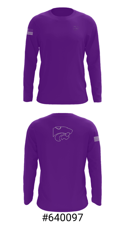 Aragon wildcats 68195554 Long Sleeve Performance Shirt - 18