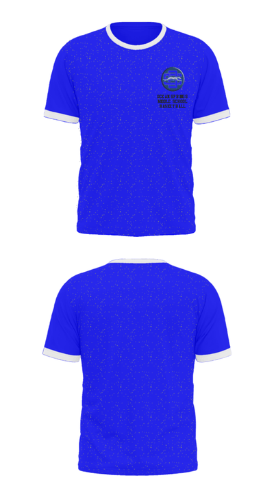 Ocean Springs Middle School Basketball 48303551 Short Sleeve Performance Shirt - 36