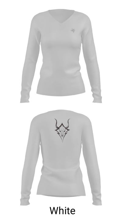 Border hoppers 2149138 Women's Long Sleeve V-neck Shirt - 6