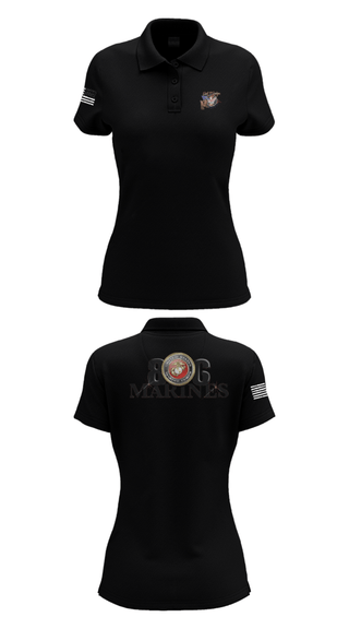 Women's Short Sleeve Performance Polo, 806 MarinesBoots and Badges of the South Plains, Fire Department, Teamtime, Team time, sublimation, custom sports apparel, team uniforms, spirit wear, spiritwear, sports uniforms, custom shirts, team store, custom team store, fundraiser sports, apparel fundraiser