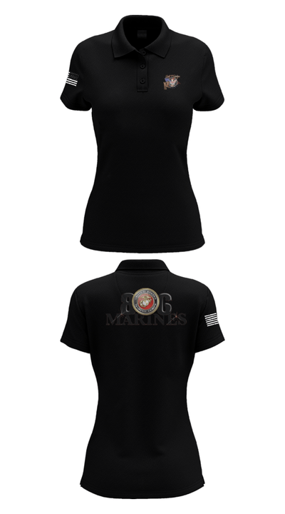 806 Marines 13874790 Women's Short Sleeve Performance Polo  - 35