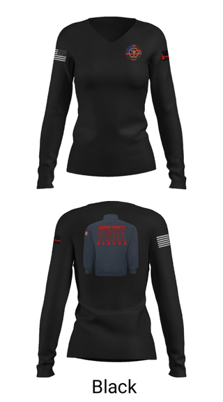 Women's Long Sleeve Vneck Shirt, , Fire Department, Teamtime, Team time, sublimation, custom sports apparel, team uniforms, spirit wear, spiritwear, sports uniforms, custom shirts, team store, custom team store, fundraiser sports, apparel fundraiser