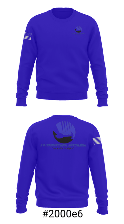 NA Crawford Home Improvement 59589813 Crew Neck Sweatshirt - 16