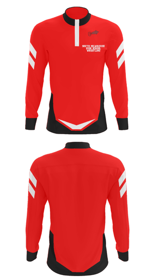 Quarter Zip Jacket, South Milwaukee High School Wrestling, Wrestling, Teamtime, Team time, sublimation, custom sports apparel, team uniforms, spirit wear, spiritwear, sports uniforms, custom shirts, team store, custom team store, fundraiser sports, apparel fundraiser