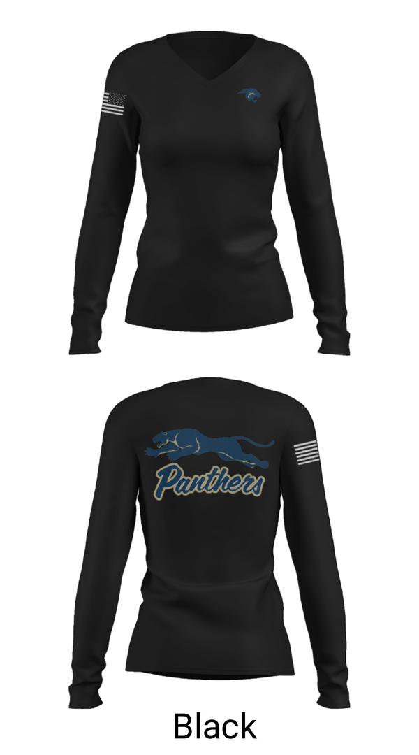 Women's Long Sleeve Vneck Shirt, John Paul Ii Catholic High School, Spirit Store, Teamtime, Team time, sublimation, custom sports apparel, team uniforms, spirit wear, spiritwear, sports uniforms, custom shirts, team store, custom team store, fundraiser sports, apparel fundraiser