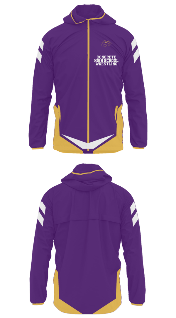 Windbreaker, Concrete High School Wrestling, Wrestling, Teamtime, Team time, sublimation, custom sports apparel, team uniforms, spirit wear, spiritwear, sports uniforms, custom shirts, team store, custom team store, fundraiser sports, apparel fundraiser