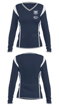 Garrett Junior High School 2206469 Women's Long Sleeve V-neck Shirt - 33