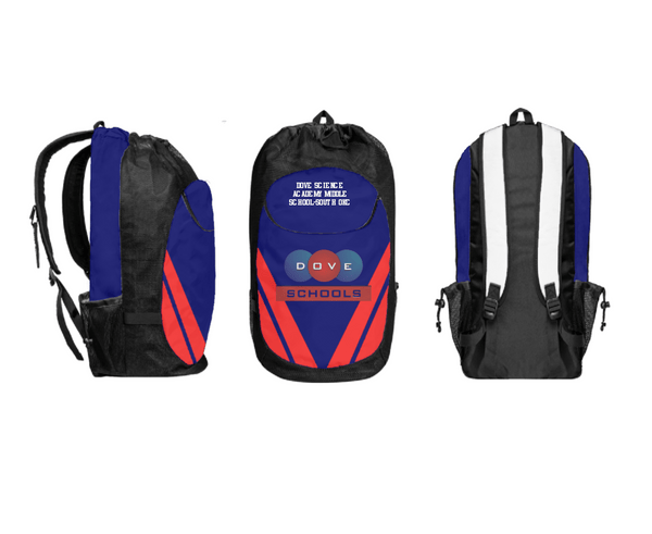 Gear Bag, Dove Science Academy Middle School-South Okc, Spirit Store, Teamtime, Team time, sublimation, custom sports apparel, team uniforms, spirit wear, spiritwear, sports uniforms, custom shirts, team store, custom team store, fundraiser sports, apparel fundraiser