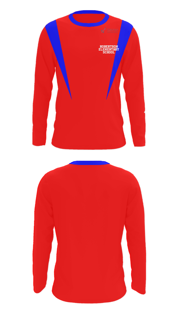 Long Sleeve Performance Shirt, Robertson Elementary School, Spirit Store, Teamtime, Team time, sublimation, custom sports apparel, team uniforms, spirit wear, spiritwear, sports uniforms, custom shirts, team store, custom team store, fundraiser sports, apparel fundraiser