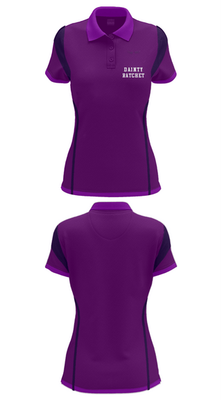 Women's Short Sleeve Performance Polo, Dainty Ratchet, , Teamtime, Team time, sublimation, custom sports apparel, team uniforms, spirit wear, spiritwear, sports uniforms, custom shirts, team store, custom team store, fundraiser sports, apparel fundraiser