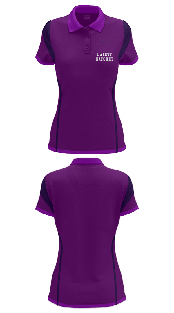 Women's Short Sleeve Performance Polo, Dainty Ratchet, , Teamtime, Team time, sublimation, custom sports apparel, team uniforms, spirit wear, spiritwear, sports uniforms, custom shirts, team store, custom team store, fundraiser sports, apparel fundraiser