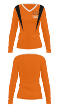 Hardin Middle School Wrestling 1403855 Women's Long Sleeve V-neck Shirt - 29