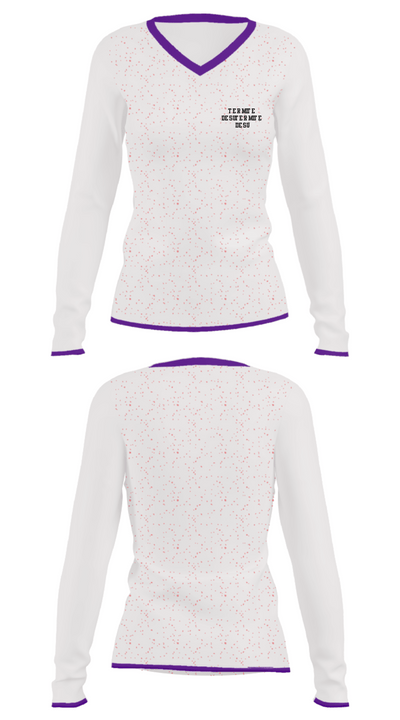Termite Desu 1354860 Women's Long Sleeve V-neck Shirt - 31